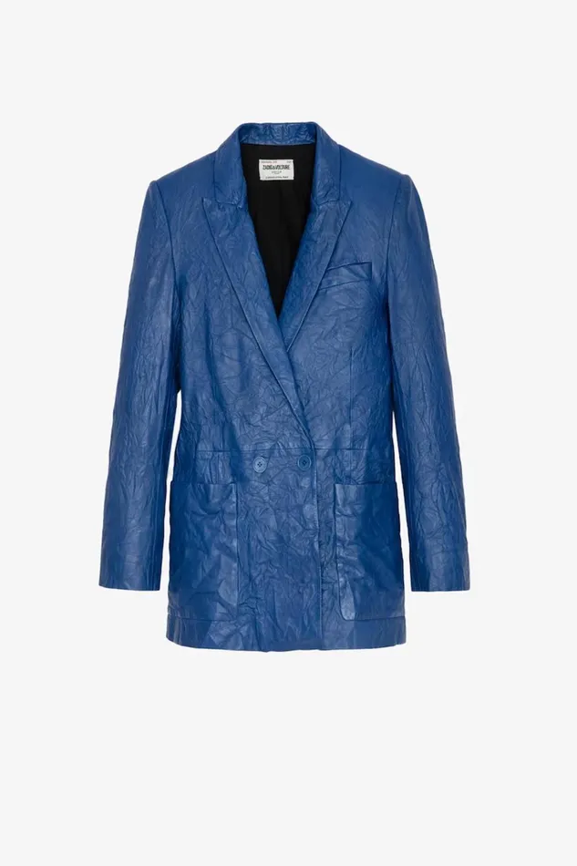 Zadig and Voltaire Jackets VISKO CUIR JKT OCEAN 8211 Women Zadig and Voltaire Jackets VISKO CUIR JKT OCEAN 8211 Women