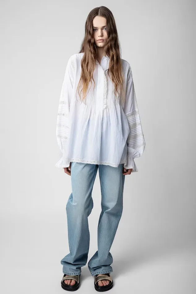 Zadig and Voltaire Shirts and Tops TRITELIA TOMBOY OFF WHITE 8211 Women