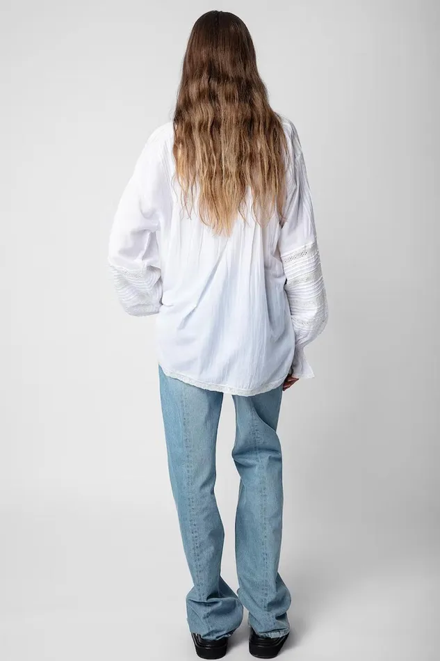 Zadig and Voltaire Shirts and Tops TRITELIA TOMBOY OFF WHITE 8211 Women