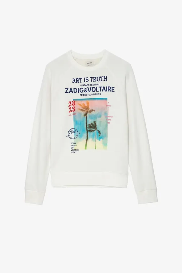 Zadig and Voltaire Sweaters and Knitwear UPPER PHOTOPRINT SUGAR 8211 Women Zadig and Voltaire Sweaters and Knitwear UPPER PHOTOPRINT SUGAR 8211 Women
