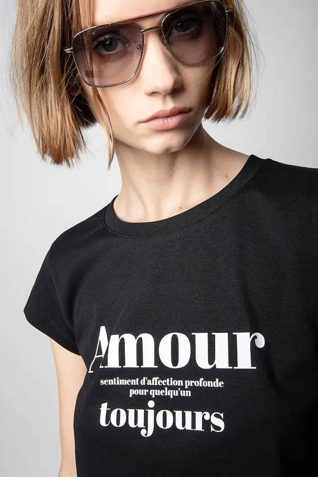Zadig and Voltaire TShirts SKINNY TOUJOURS B BLACK 8211 Women
