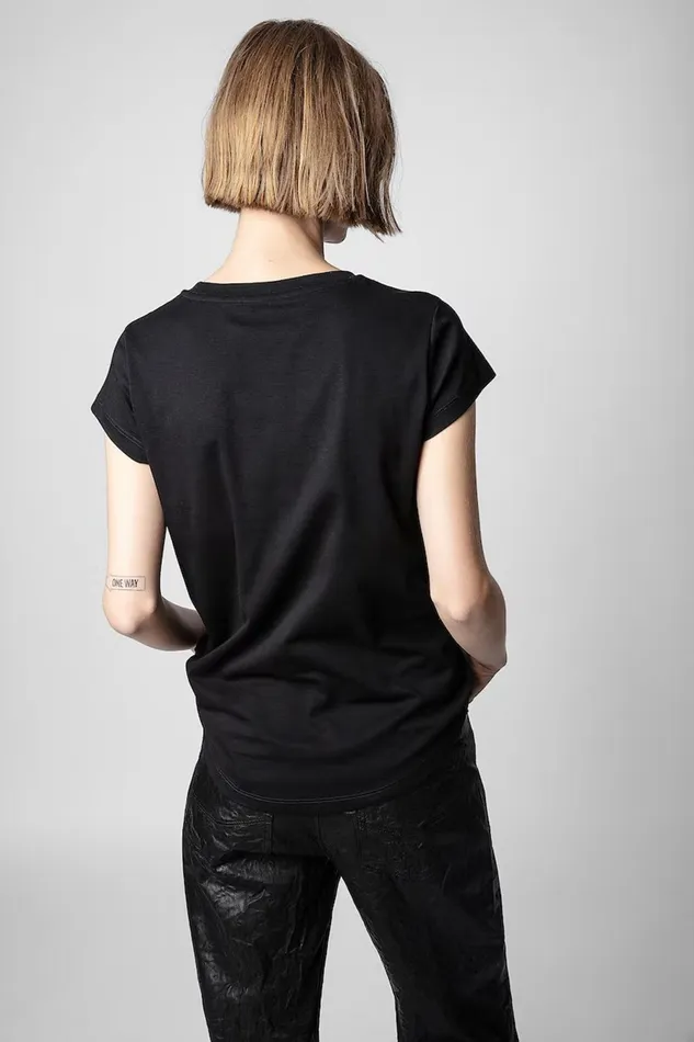 Zadig and Voltaire TShirts SKINNY TOUJOURS B BLACK 8211 Women