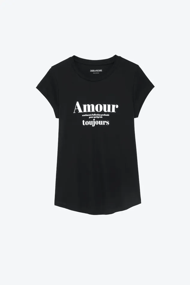 Zadig and Voltaire TShirts SKINNY TOUJOURS B BLACK 8211 Women