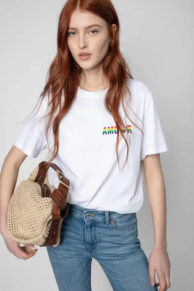 Zadig and Voltaire TShirts TOMMY AMOUR TSHIRT WHITE 8211 Women
