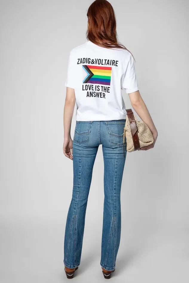 Zadig and Voltaire TShirts TOMMY AMOUR TSHIRT WHITE 8211 Women