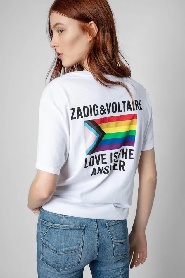 Zadig and Voltaire TShirts TOMMY AMOUR TSHIRT WHITE 8211 Women
